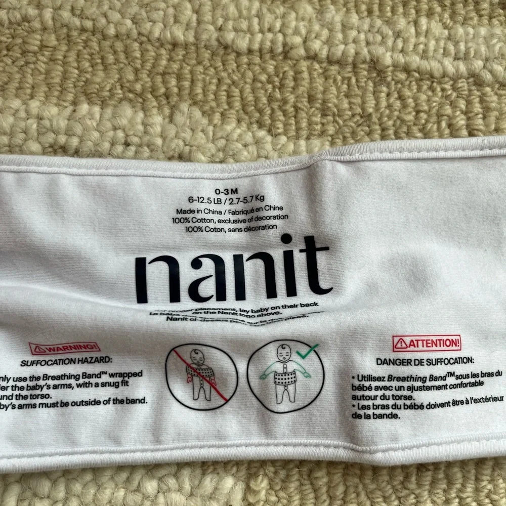 Nanit baby belt breathing bands set